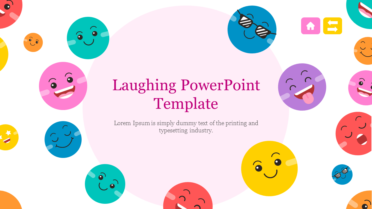 Amazing Laughing PowerPoint Template Presentations